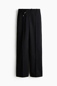 Straight-Leg Pants with Belt