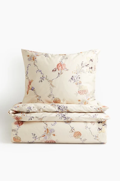 Enveloppe de couette lit simple en satinette de coton