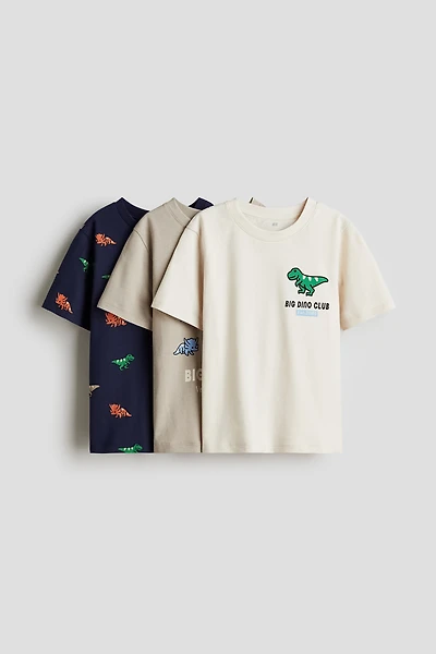 3-pack Printed T-shirts