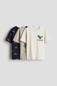3-pack Printed T-shirts