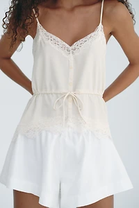 Drawstring-Detail Camisole Top