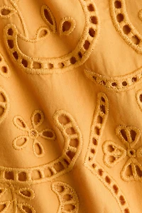 Broderie anglaise halterneck dress