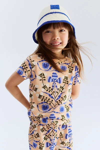Pointelle Jersey Top