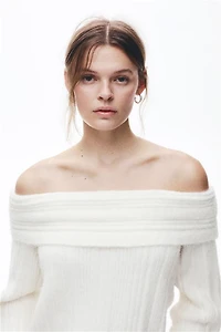 Off-the-Shoulder Sweater