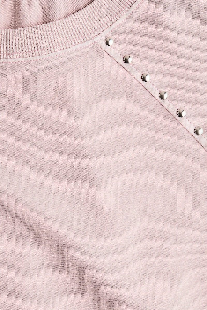 Washed-Look Studded Top