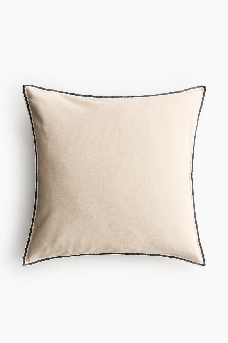 Housse de coussin en toile coton