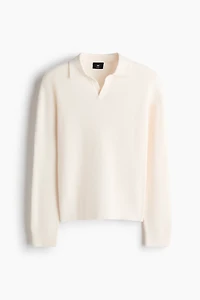 Relaxed-Fit Knit Polo Shirt