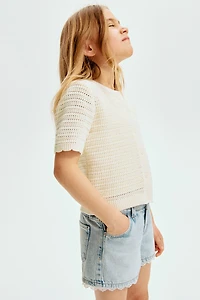 Textured-Knit Cardigan