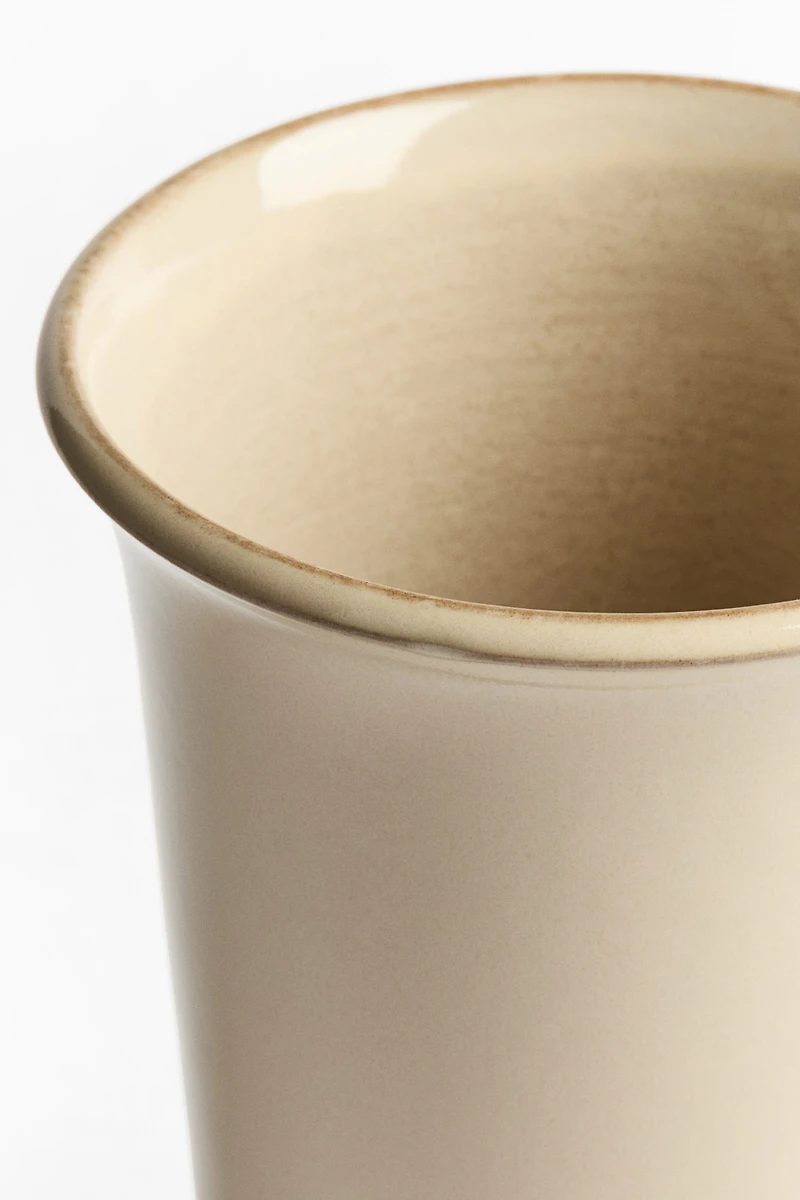 Reactive-Glaze Terracotta Vase