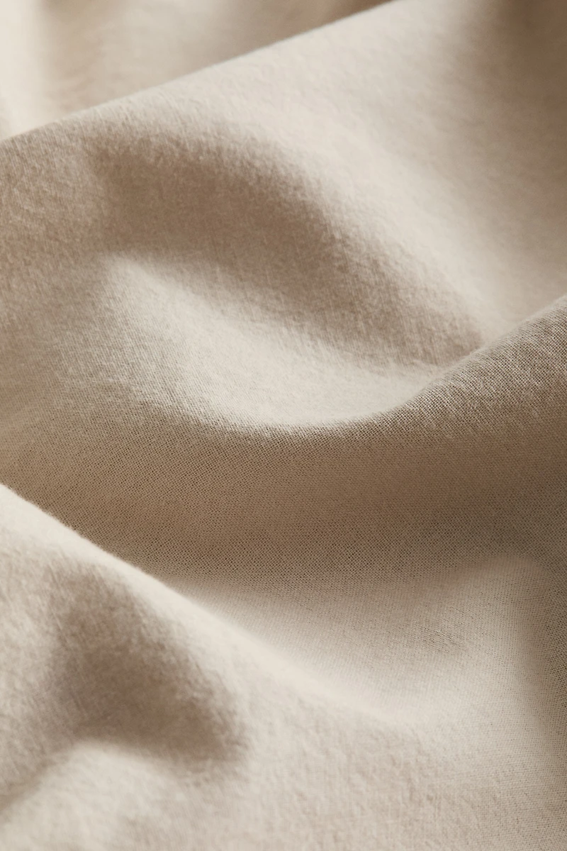 Taie d'oreiller en coton lavé