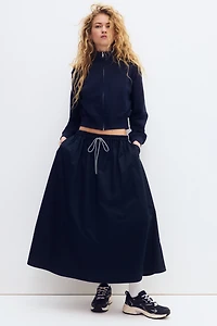 Cropped Sweatshirt Jacket