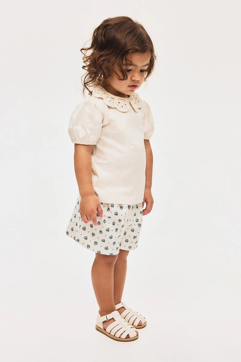 Printed jersey shorts
