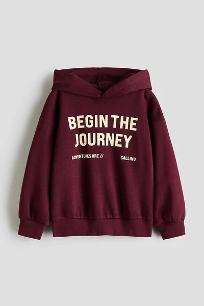 Hoodie with Printed Motif
