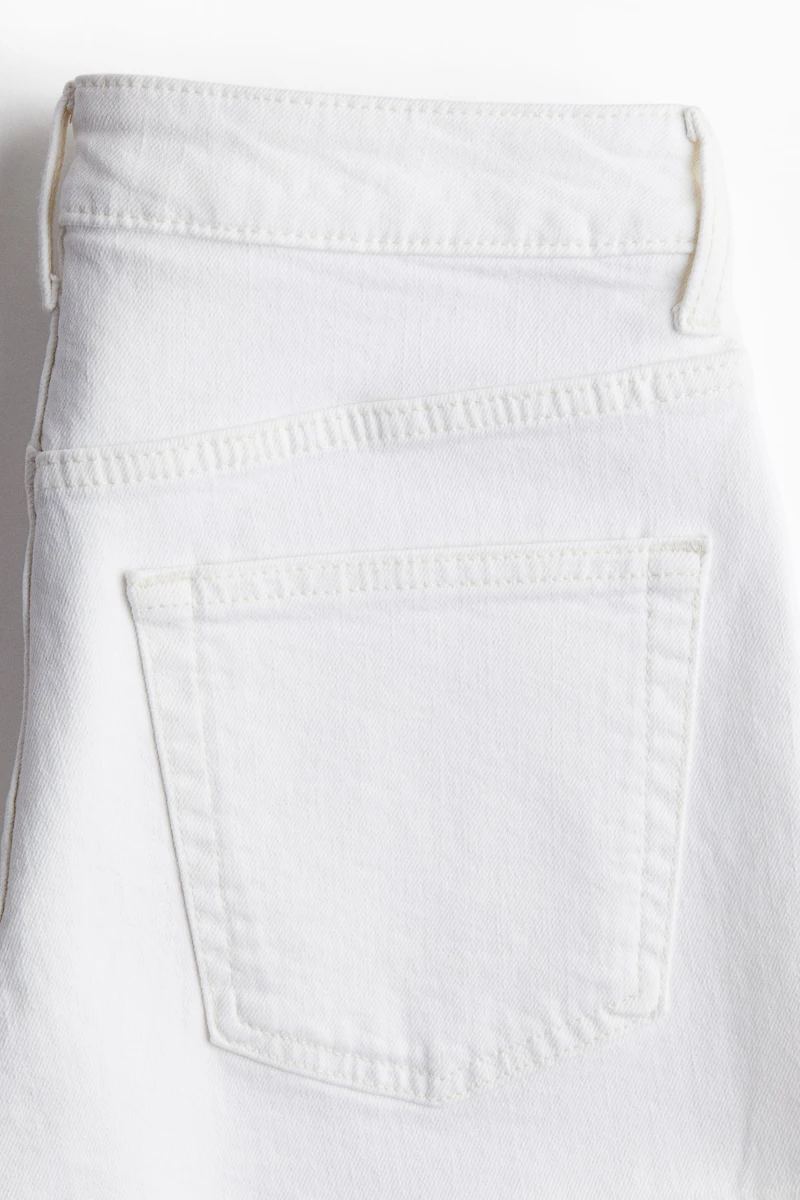 Short taille haute en denim