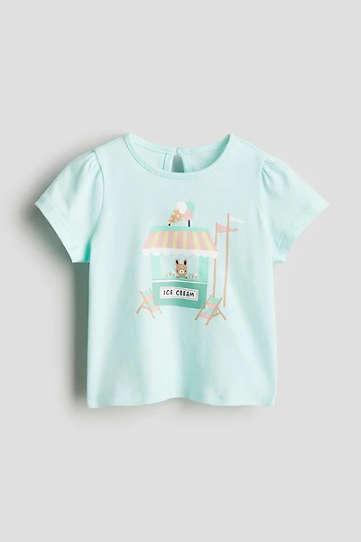 Printed Jersey Top