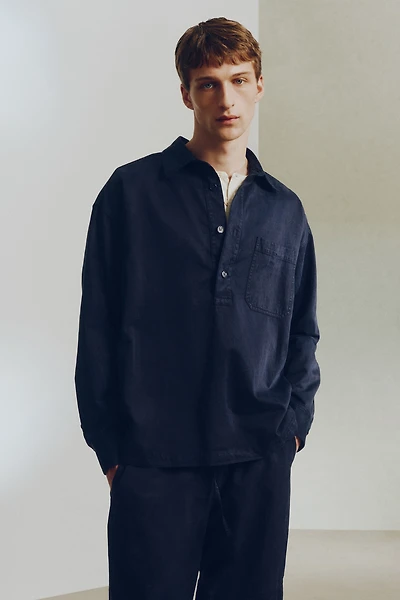 Loose-Fit Pullover Shirt