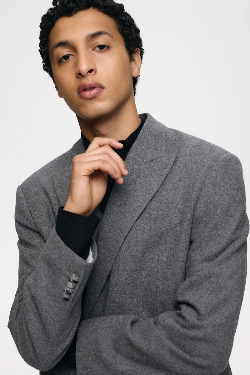 Relaxed-Fit Wool-Blend Jacket