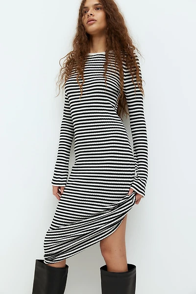 Rib-Knit Bodycon Dress