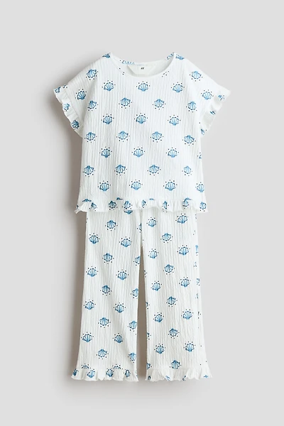 2-Piece Ruffle-Trimmed Set