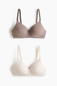 MAMA 2-pack Padded Cotton Nursing Bras