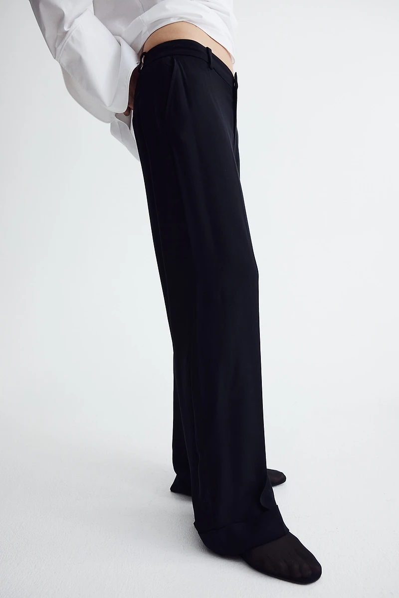 Dress Pants with Foldover Cuffs