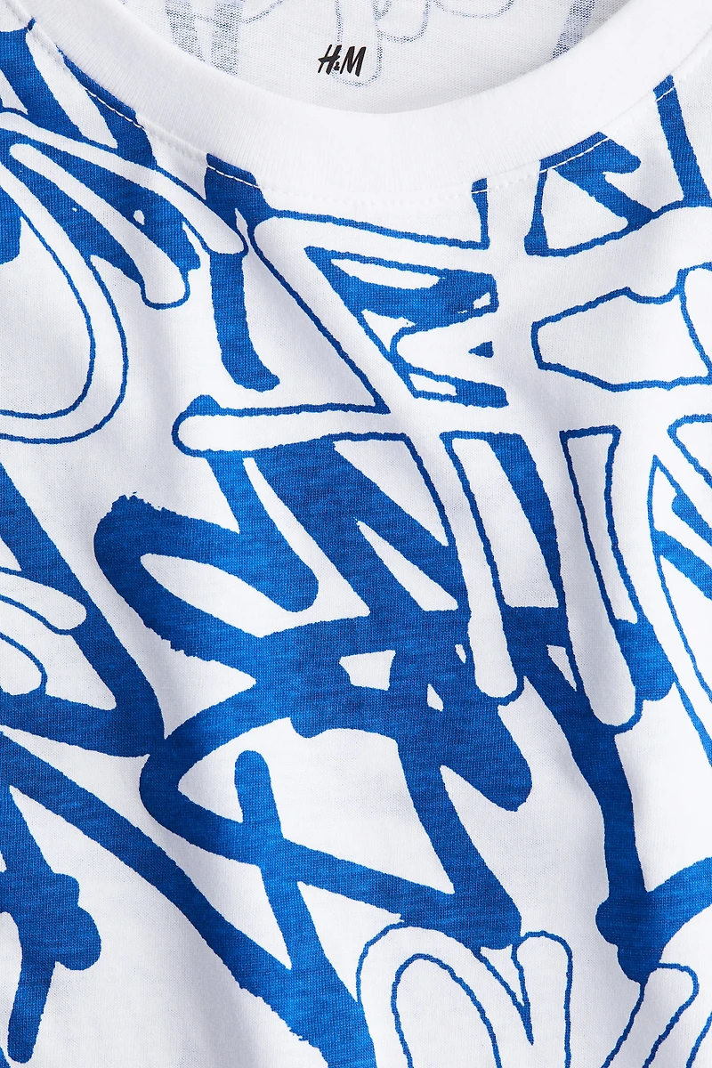 Printed cotton T-shirt