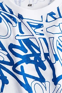 Printed cotton T-shirt