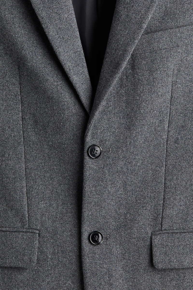 Regular Fit Wool-Blend Jacket