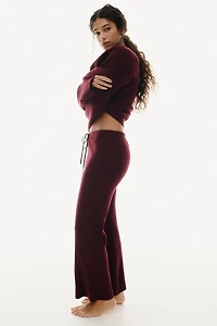 Pantalon en tricot torsadé