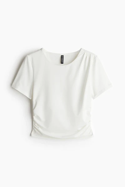 T-shirt à effet drapé