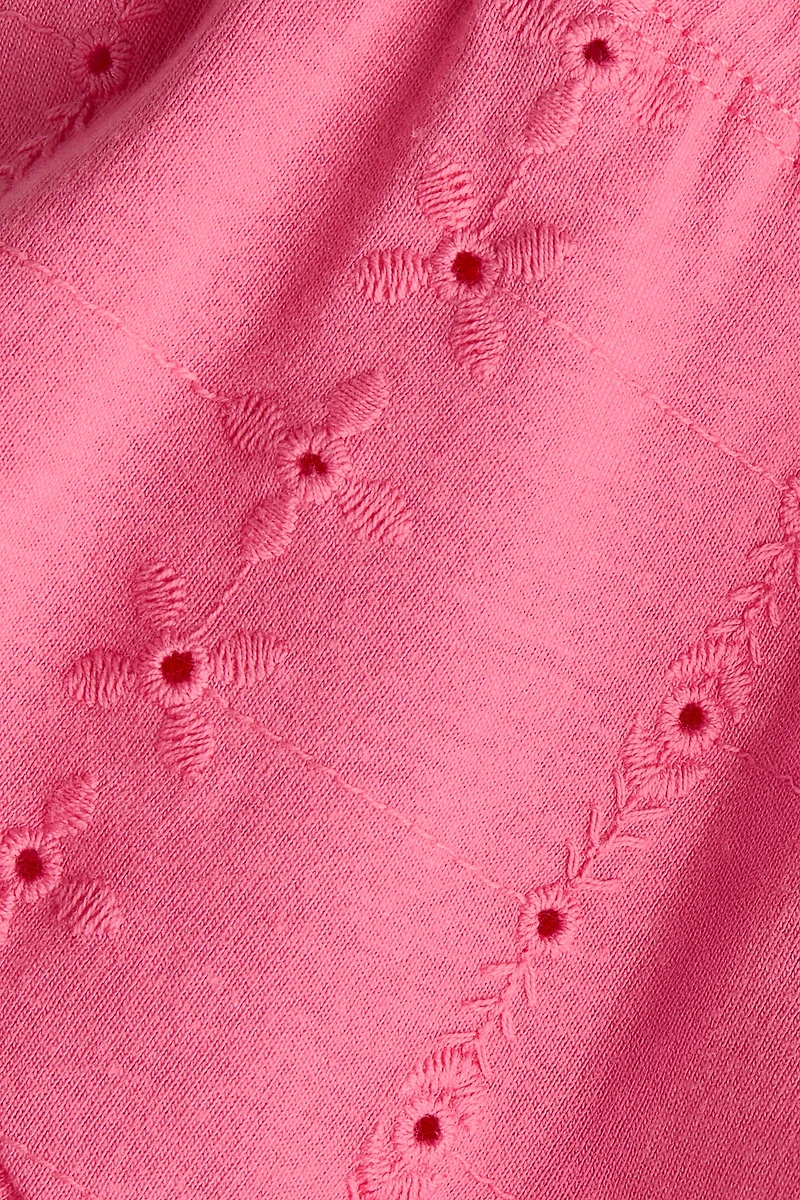 Shorts with Eyelet Embroidery