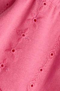 Shorts with Eyelet Embroidery