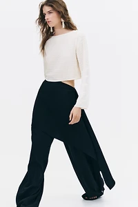 Pantalon chic avec jupe superposée