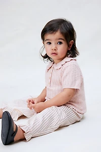 Cable-Knit Cotton Top