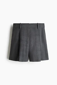 Pleat-Front Shorts
