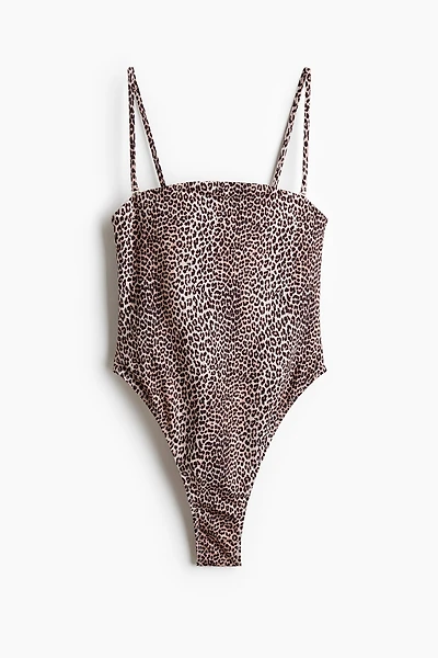 Padded-Cup Bandeau Swimsuit