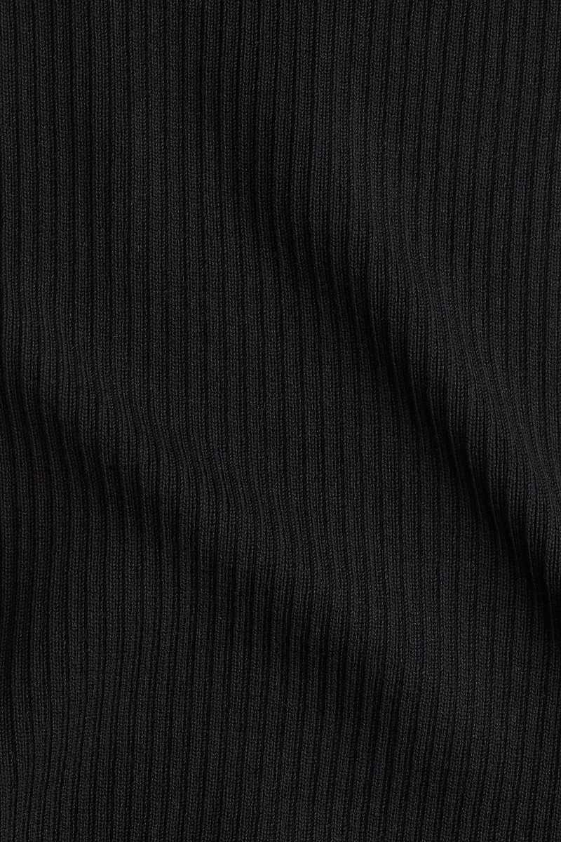 Rib-Knit Bandeau Dress