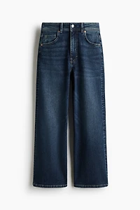 Wide High Waist Ankle Jeans