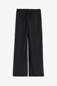 Linen-blend Pants
