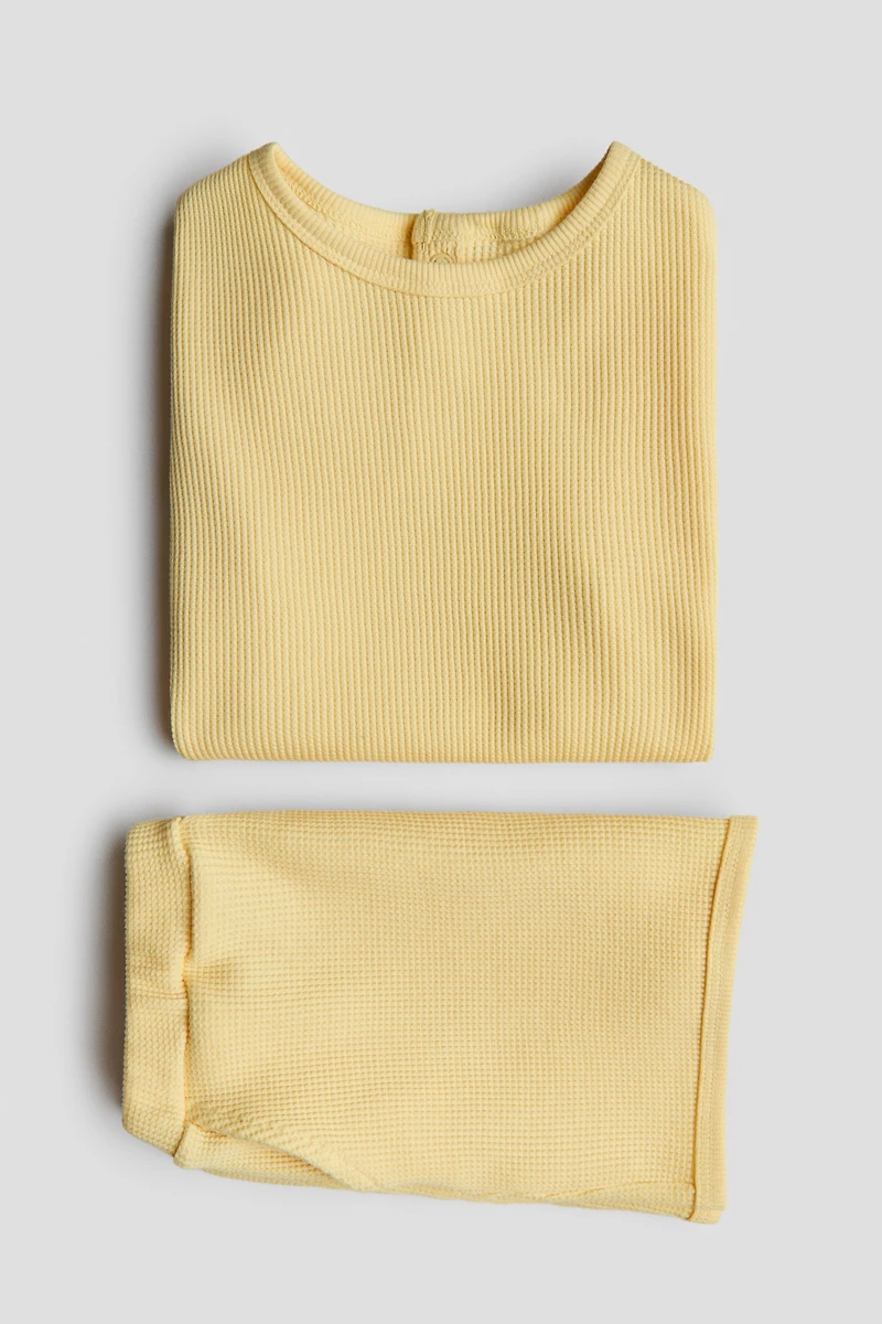 2-Piece Waffled Cotton Set