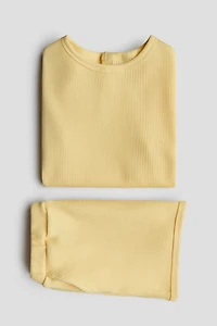 2-Piece Waffled Cotton Set
