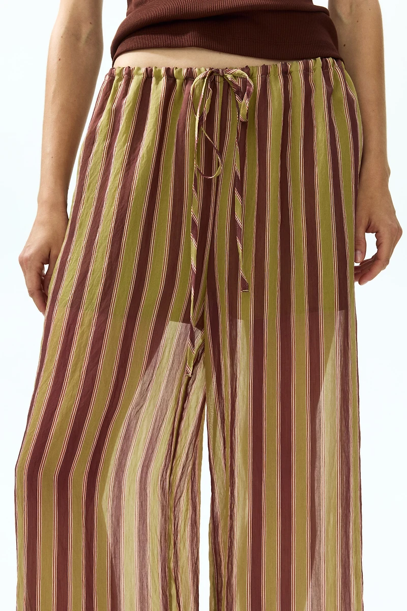 Lyocell-Blend Drawstring Pants