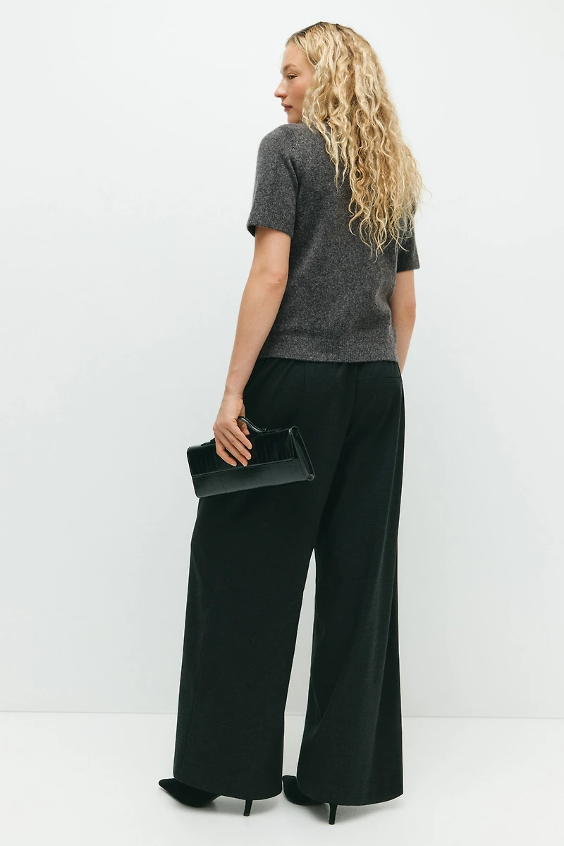 MAMA Rhinestone-Button Cardigan