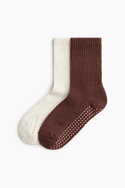 2-Pack Non-Slip Yoga Socks
