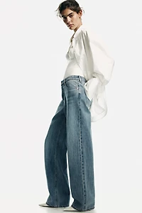 Wide-Leg Regular Waist Jeans