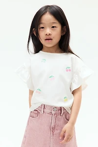 Haut à sequins en coton