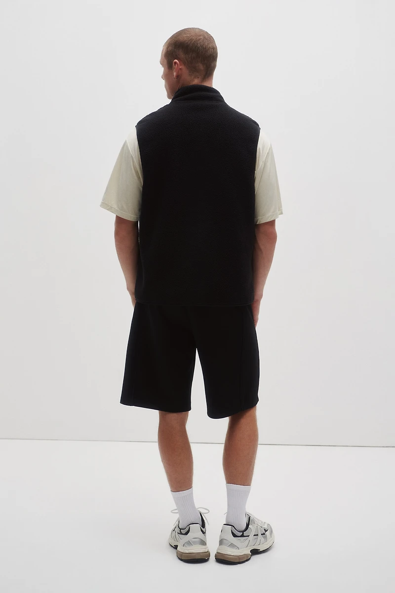 Regular-Fit Teddy Fleece Sports Vest