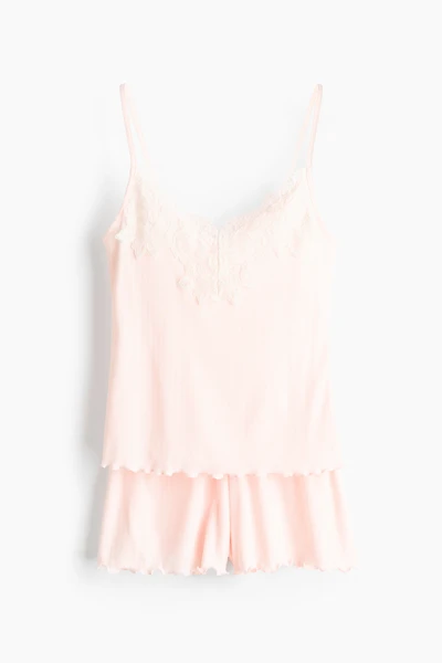 Ribbed Jersey Pajamas