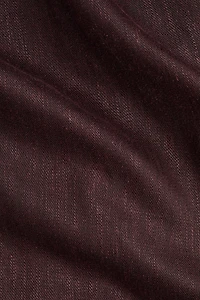 MAMA Linen-Blend Wrap Top