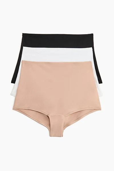 3-pack Microfiber Shortie Briefs
